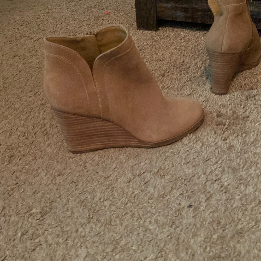Lucky Brand Wedge Booties - Size 7